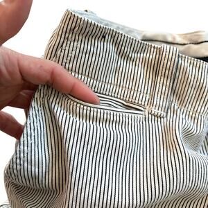 Vtg Polo Ralph Lauren Shorts Mens 36 White Hickory Stripe Train Conductor RARE